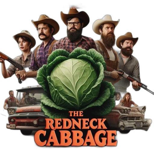 concept art, promotional, poster, redneck, cabbage, features, six, actors transparent PNG cut-out
