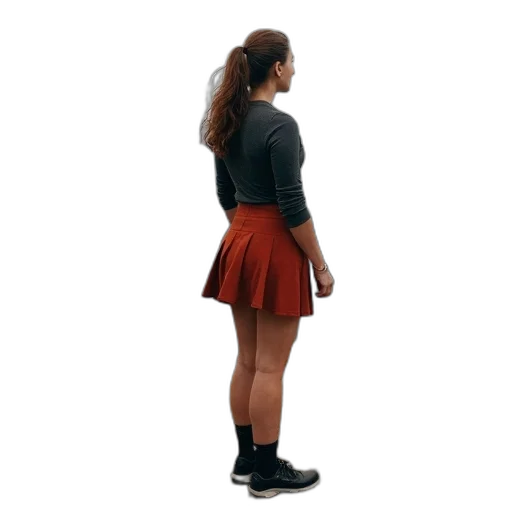 dress, jacket, shoes, staff transparent PNG cut-out