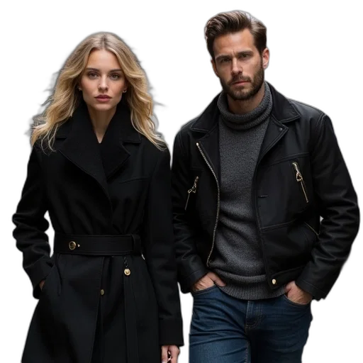 jacket, dark, sienna, jason transparent PNG cut-out