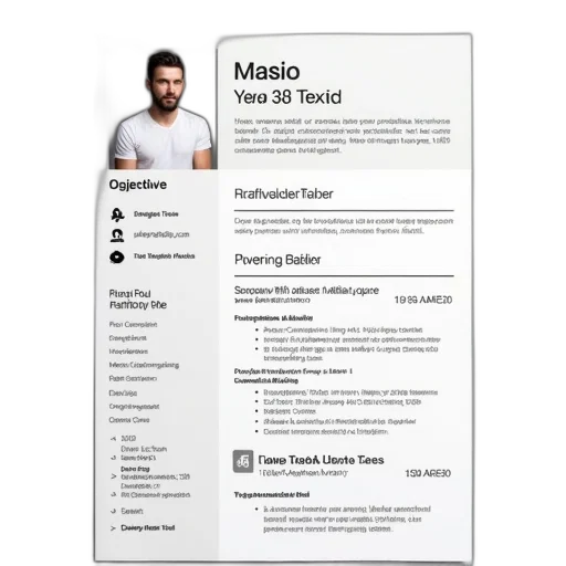 mask, staff, 3d render, resume, template, photo, man, white transparent PNG cut-out