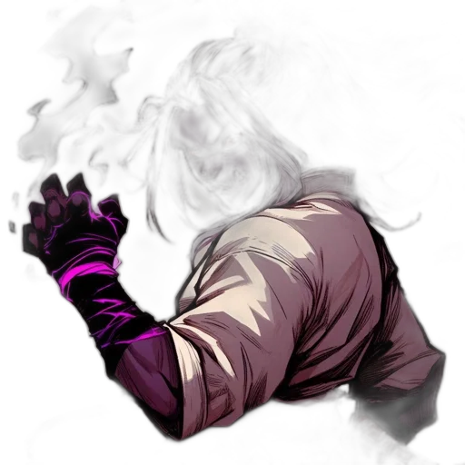 jacket, mask, weapon, staff, concept art, comic book art, fantasy art, cyberpunk transparent PNG cut-out