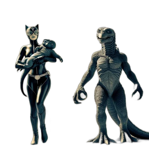 creature, dragon, concept art, 3d render, fantasy art, comic book art, monochrome, dark transparent PNG cut-out
