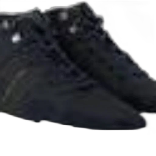shoes, 3d render, photorealistic, pair, black, sneakers, white, soles transparent PNG cut-out
