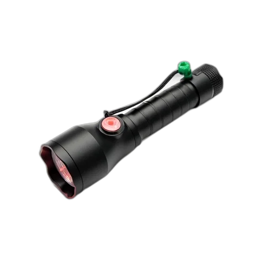 weapon, staff, umbrella, black, telescopic, flashlight, red, power transparent PNG cut-out