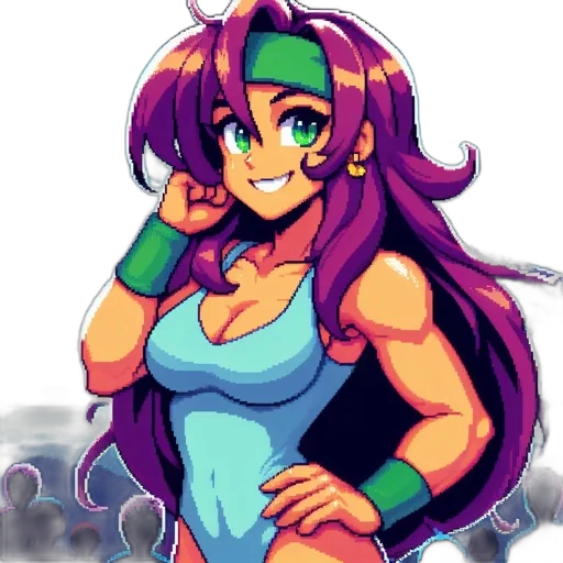 staff, pixel art, anime, cartoon, concept art, neon, colorful, confident transparent PNG cut-out