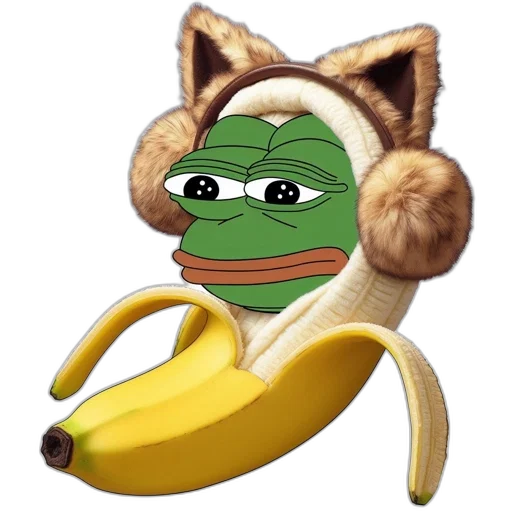 animal, creature, food, staff, photorealistic, frog, dons, headband transparent PNG cut-out
