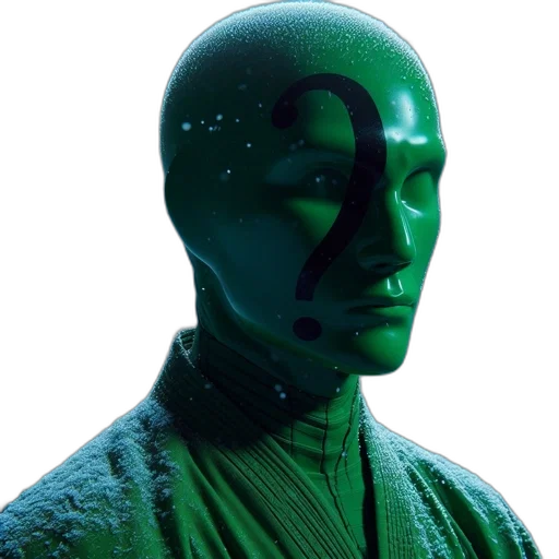 mask, face, staff, robot, 3d render, concept art, vaporwave, cyberpunk transparent PNG cut-out