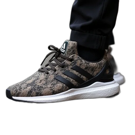 shoes, photorealistic, 3d render, adidas transparent PNG cut-out