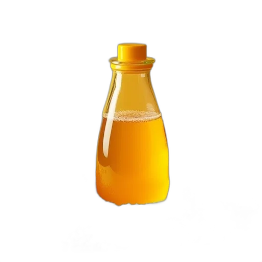 bottle, food, dress, 3d render transparent PNG cut-out