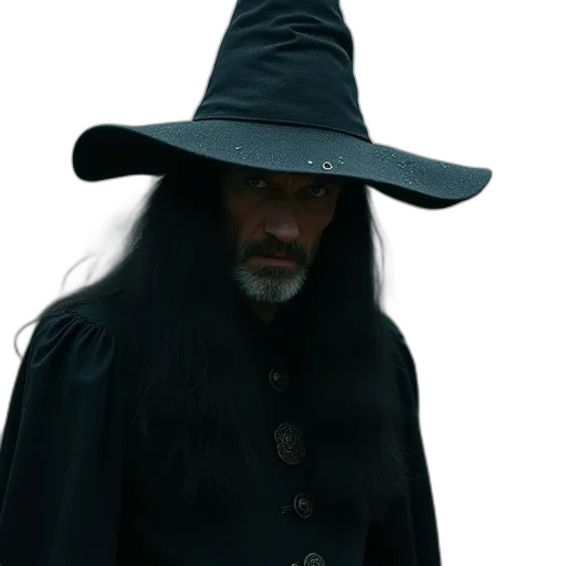 hat, staff, jacket, concept art transparent PNG cut-out