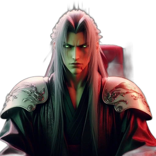 face, dragon, fantasy art, concept art, photorealistic, anime, red, determined transparent PNG cut-out