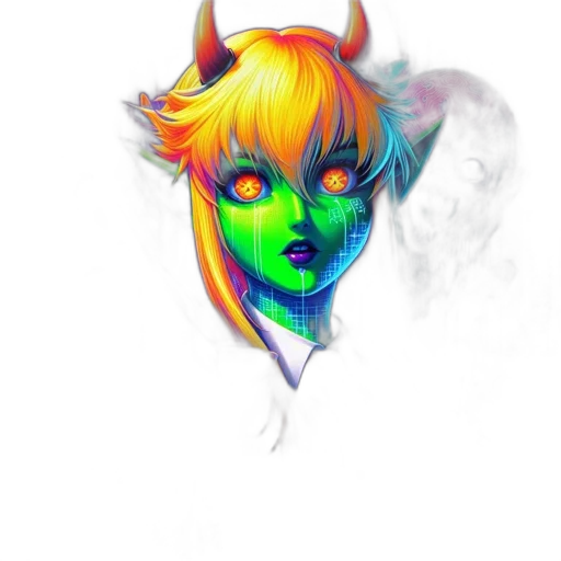mask, face, dragon, staff, fantasy art, concept art, vaporwave, pixel art transparent PNG cut-out