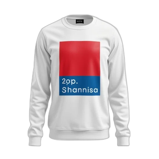 jacket, 3d render, vaporwave, white, long-sleeve, shirt, red, rectangle transparent PNG cut-out