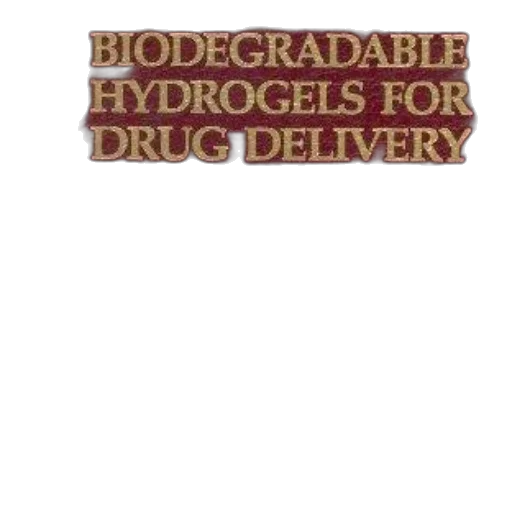 book, biodegradable, hydrogels, drug, delivery, kinam, park, waleed transparent PNG cut-out