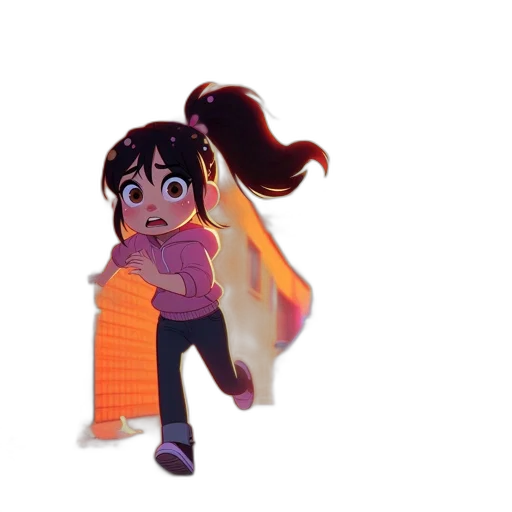 jacket, hair, weapon, creature, pixel art, concept art, 3d render, anime transparent PNG cut-out