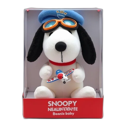 staff, white, beanie, baby, plush, toy, red, collar transparent PNG cut-out