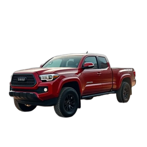 car, photorealistic, 3d render, what, 2017, toyota, tacoma, truck transparent PNG cut-out