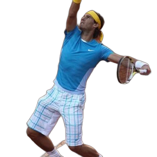 staff, 3d render, photorealistic, tennis, player, blue, shirt, white transparent PNG cut-out