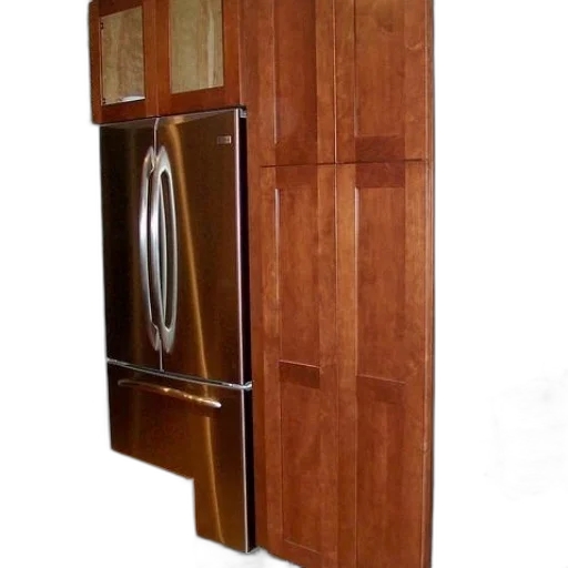 furniture, 3d render, photorealistic, kitchen, wooden, cabinets, stainless, steel transparent PNG cut-out
