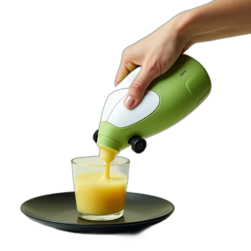food, bottle, weapon, staff, 3d render, hand, holding, green transparent PNG cut-out