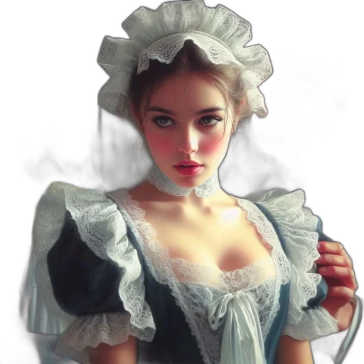 dress, hat, face, crown, photorealistic, oil painting, fantasy art, 3d render transparent PNG cut-out