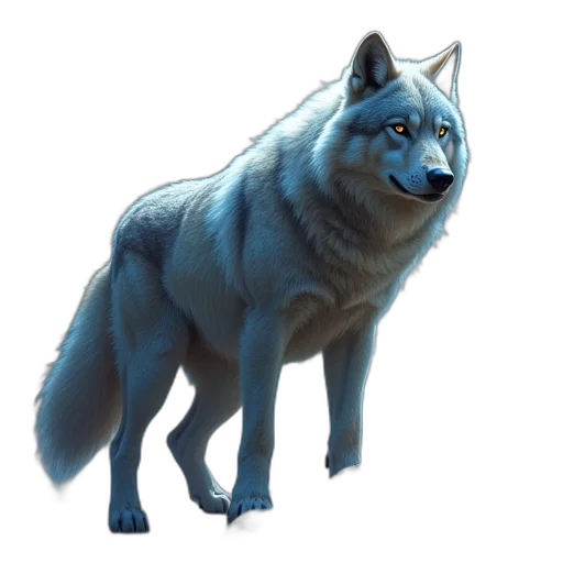 animal, creature, staff, concept art, fantasy art, 3d render, photorealistic, blue transparent PNG cut-out