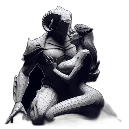 robot, dragon, mask, creature, concept art, comic book art, fantasy art, pixel art transparent PNG cut-out