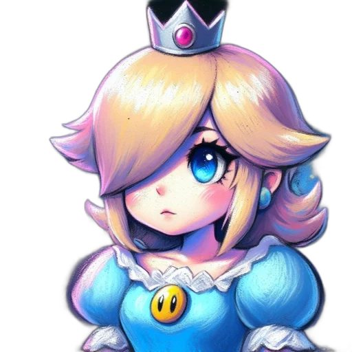 crown, dress, staff, robot, pixel art, concept art, watercolor, fantasy art transparent PNG cut-out