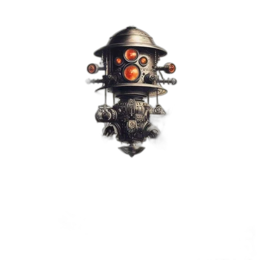 robot, staff, mask, weapon, concept art, 3d render, pixel art, fantasy art transparent PNG cut-out