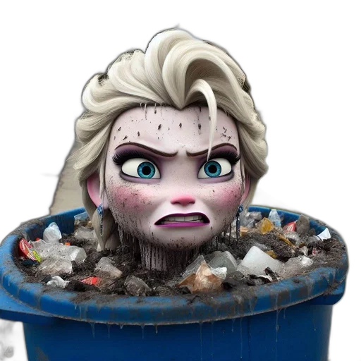 hair, face, creature, concept art, 3d render, cartoon, comic book art, amusing transparent PNG cut-out