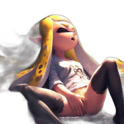 dress, creature, hair, concept art, 3d render, photorealistic, vaporwave, golden transparent PNG cut-out