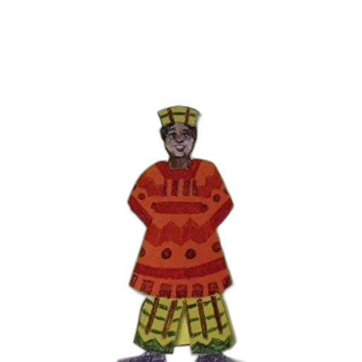 staff, dress, crown, jacket, concept art, pixel art, 3d render, cartoon transparent PNG cut-out