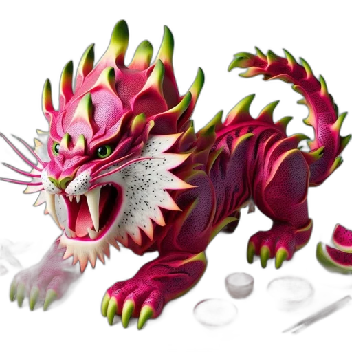 dragon, creature, staff, concept art, 3d render, fantasy art, pixel art, mythical transparent PNG cut-out