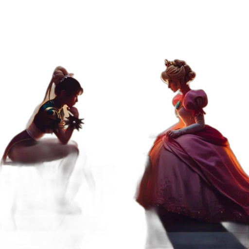crown, dress, jewelry, concept art, 3d render, photorealistic, fantasy art, outer space transparent PNG cut-out