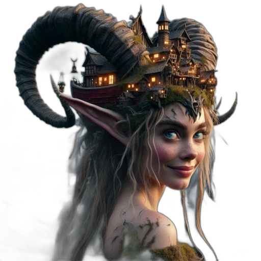 staff, crown, dragon, mask, fantasy art, concept art, 3d render, photorealistic transparent PNG cut-out