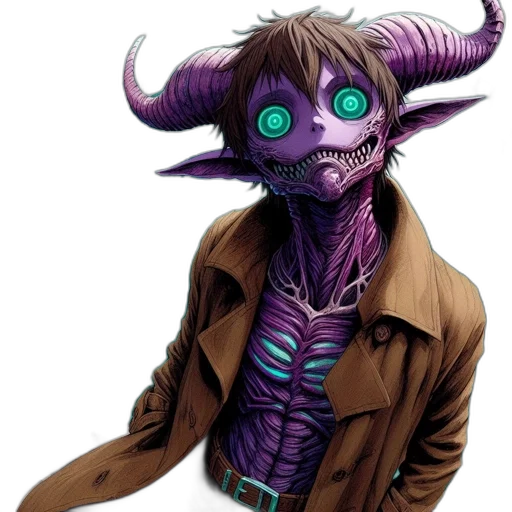 mask, creature, face, concept art, comic book art, fantasy art, cyberpunk, fantastical transparent PNG cut-out