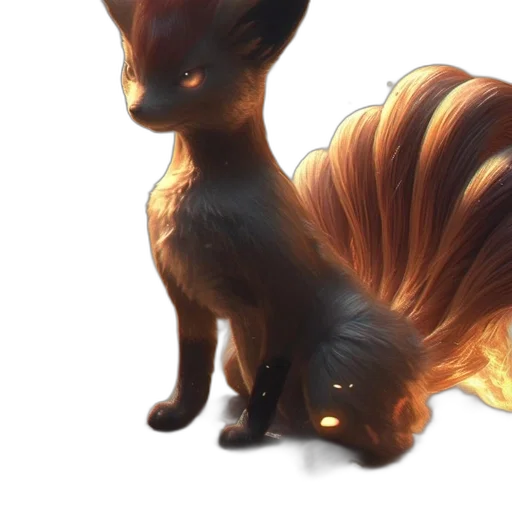 creature, dragon, animal, hair, concept art, fantasy art, 3d render, watercolor transparent PNG cut-out