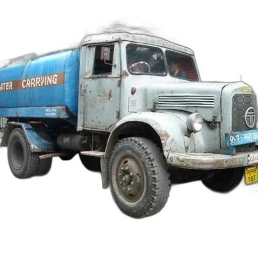 car, weapon, photorealistic, concept art, old, weathered, water-carrying, truck transparent PNG cut-out