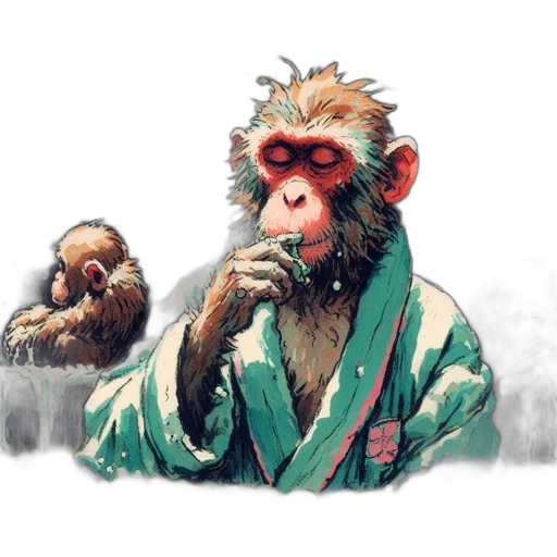 animal, mask, concept art, photorealistic, oil painting, fantasy art, forest, fog transparent PNG cut-out