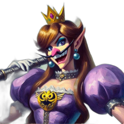 crown, staff, face, weapon, concept art, fantasy art, pixel art, 3d render transparent PNG cut-out