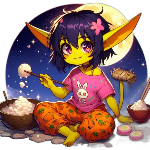 staff, food, fantasy art, pixel art, anime, concept art, night, cartoon transparent PNG cut-out