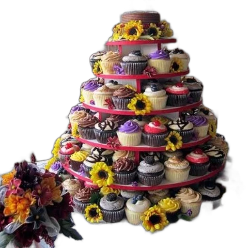 jewelry, crown, food, vibrant, wedding, cake, display, featuring transparent PNG cut-out