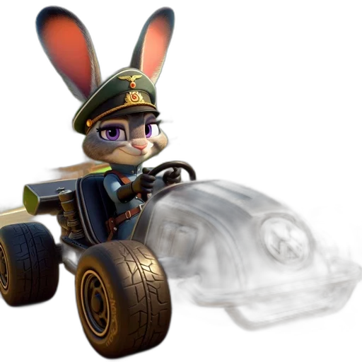 car, weapon, animal, concept art, 3d render, cartoon, photorealistic, animated transparent PNG cut-out