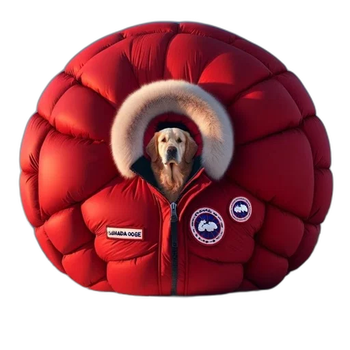 jacket, hat, animal, creature, giant, red, spherical, structure transparent PNG cut-out