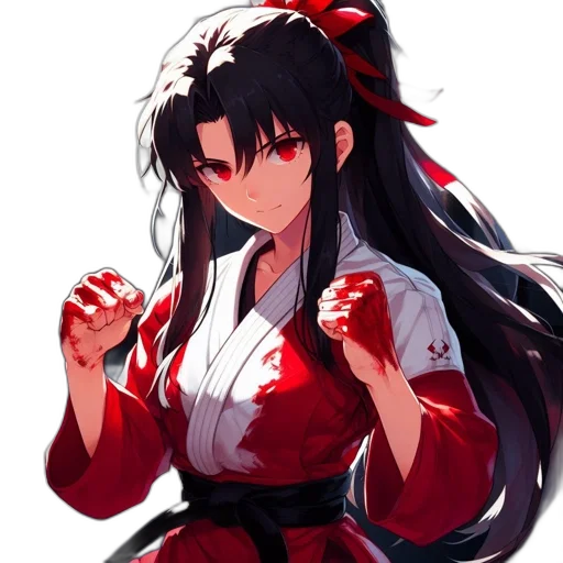 staff, weapon, sword, anime, pixel art, concept art, fantasy art, red transparent PNG cut-out