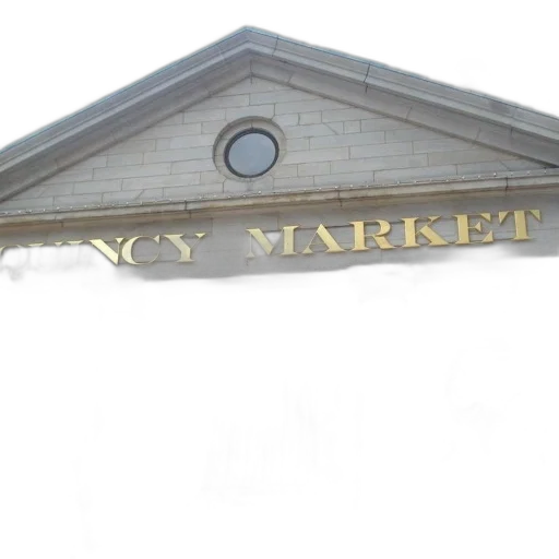 building, mask, quincy, market, american, flag, hanging, front transparent PNG cut-out