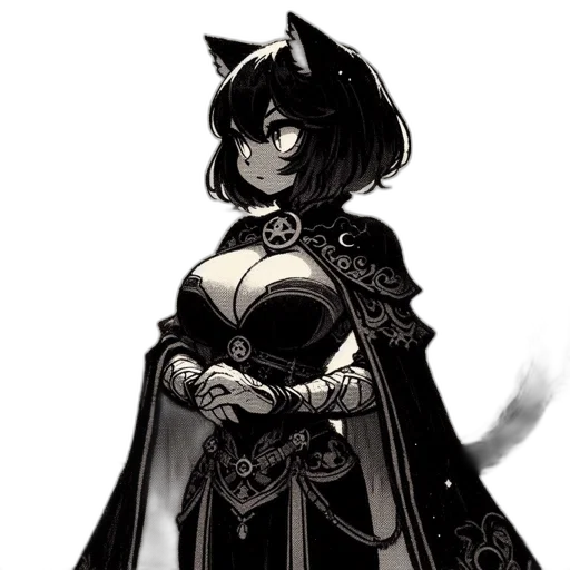 dress, staff, mask, crown, concept art, fantasy art, comic book art, pixel art transparent PNG cut-out