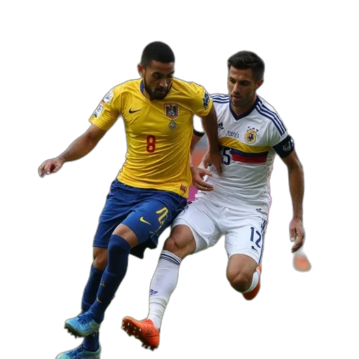colombia, players, fight, ball transparent PNG cut-out