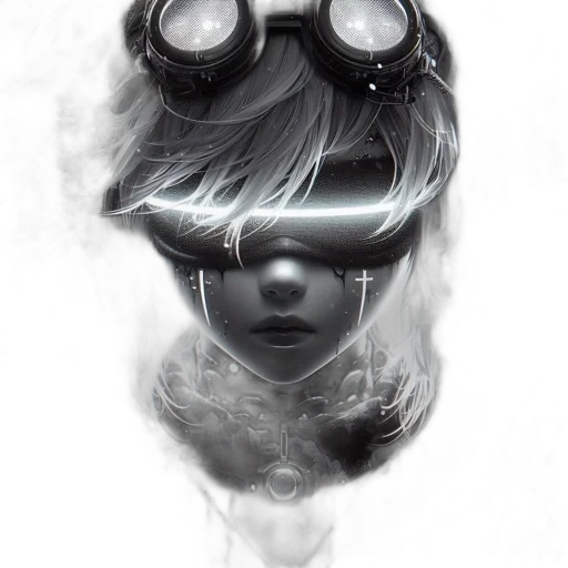 mask, robot, face, weapon, cyberpunk, concept art, photorealistic, fantasy art transparent PNG cut-out