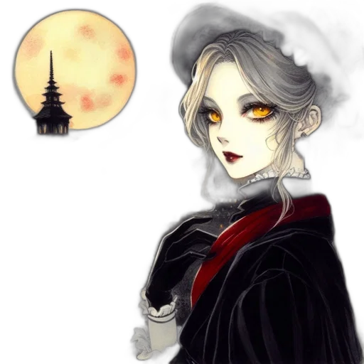 staff, fantasy art, concept art, pixel art, anime, outer space, fire, fog transparent PNG cut-out